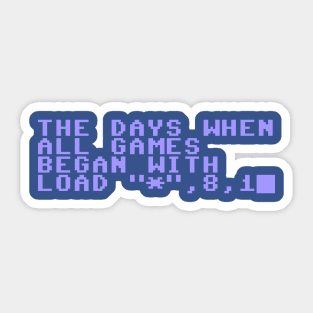 Commodore C64 - Patient Loading Days Sticker